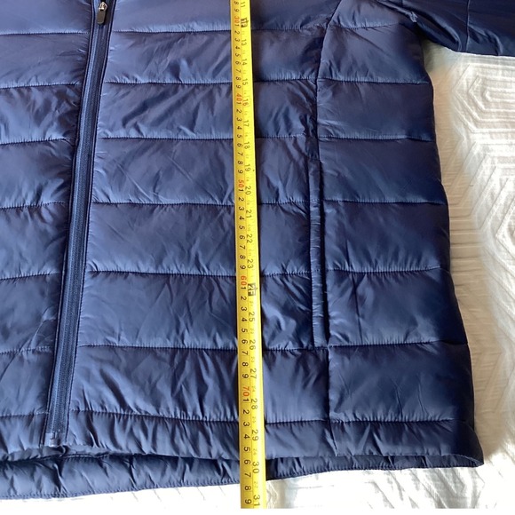 St. Johns Bay Mens XXL Puffer Jacket Lightweight Full‎ Zip Navy Blue - Picture 5 of 5
